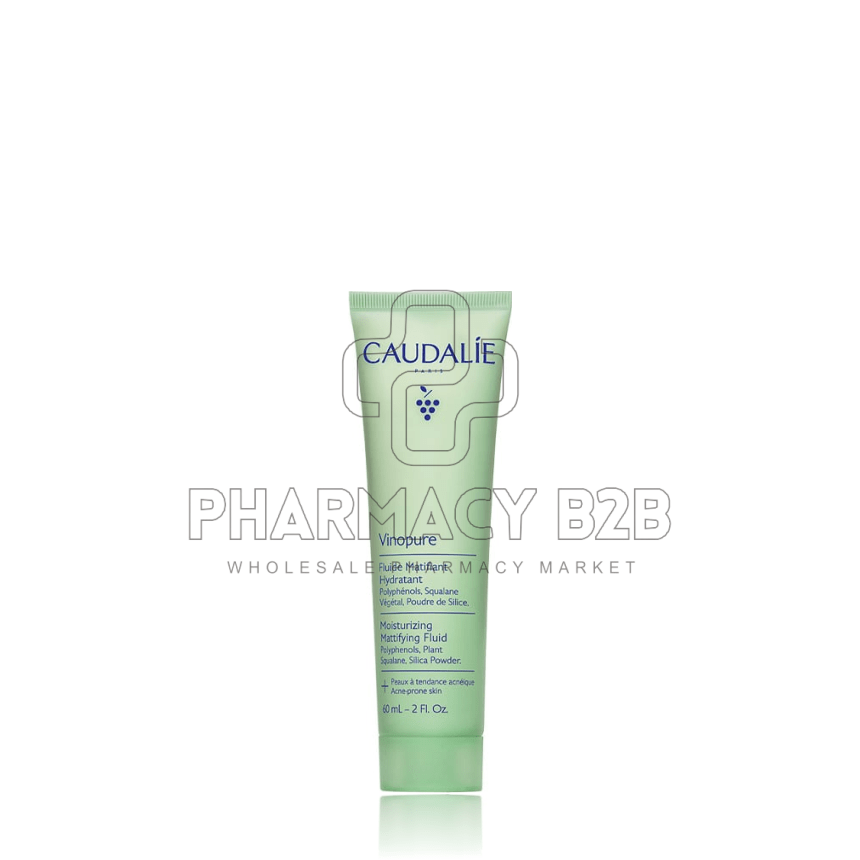 CAUDALIE Vinopure Moisturizing Mattifying Fluid Ενυδατική Κρέμα για Επιδερμίδες με Τάση Ακμής 60ml
