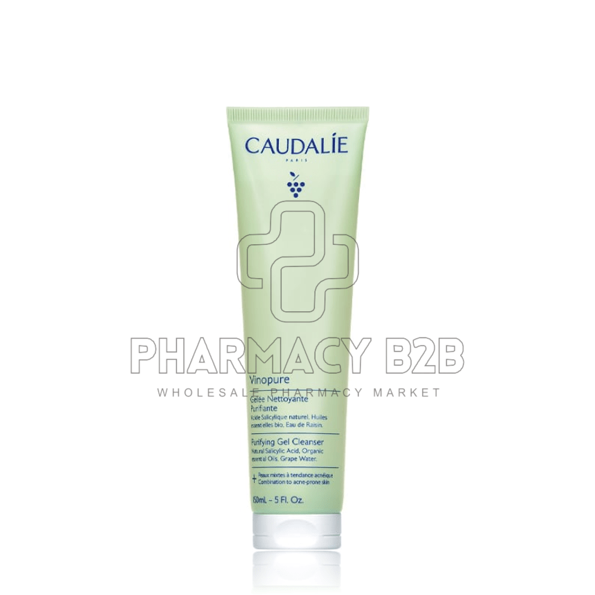 CAUDALIE Vinopure Purifying Gel Cleanser Καθαριστικό Προσώπου κατά των Ατελειών 150ml