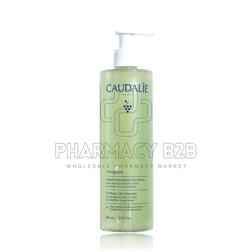 CAUDALIE Vinopure Purifying Gel Cleanser Καθαριστικό Προσώπου κατά των Ατελειών 385ml