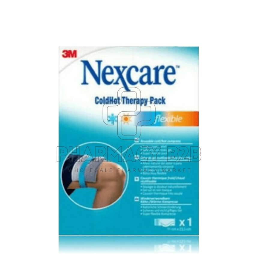 NEXCARE ColdHot Therapy Pack Flexible Παγοκύστη / Θερμοφόρα Πολλαπλών Χρήσεων για Φυσική Ανακούφιση από τον Πόνο (11cm x 23.5cm)