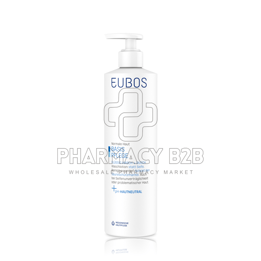 EUBOS LIQUID BLUE Υγρό Καθαρισμού Προσώπου-Σώματος Χωρίς Άρωμα 400ml