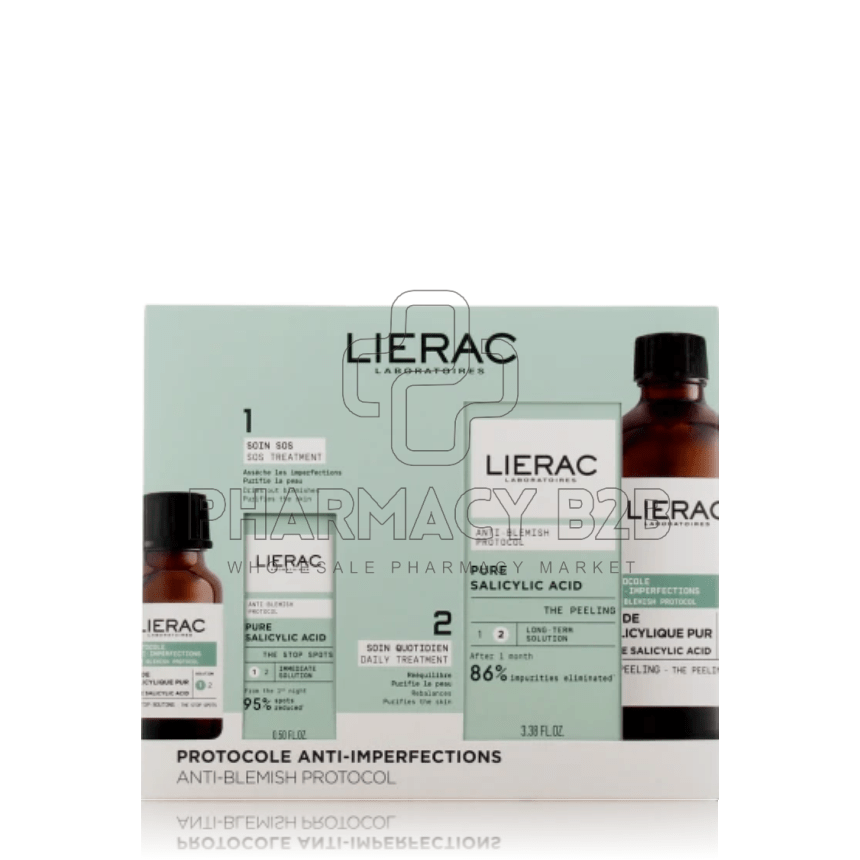 LIERAC Anti-Imperfection & Anti-Blemish Protocol Promo με The Stop Spots Τοπική Αγωγή για Διόρθωση Ατελειών 15ml & The Anti-Blemish Peeling Καθαρό Σαλικυλικό Οξύ για Μείωση Ατελειών 100ml