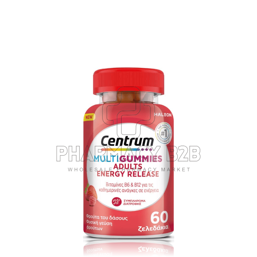 CENTRUM Multi Gummies Adults Energy Release x60 ζελεδάκια