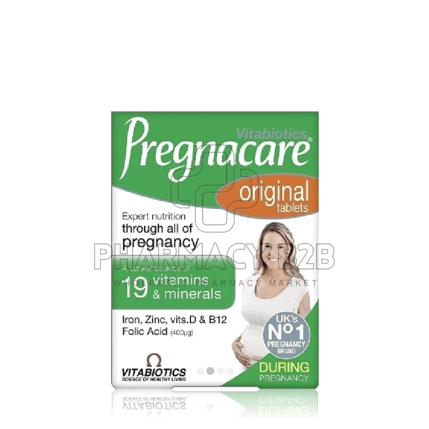 PREGNACARE Vitabiotics Original Πολυβιταμίνη για την Ομαλή διεξαγωγή της Εγκυμοσύνης x30 δισκία