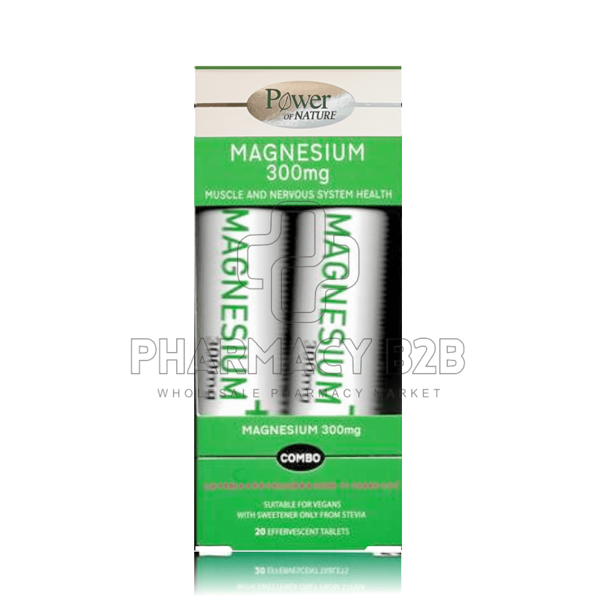 POWER OF NATURE Promo Magnesium 300mg  2x20 αναβράζοντα δισκία