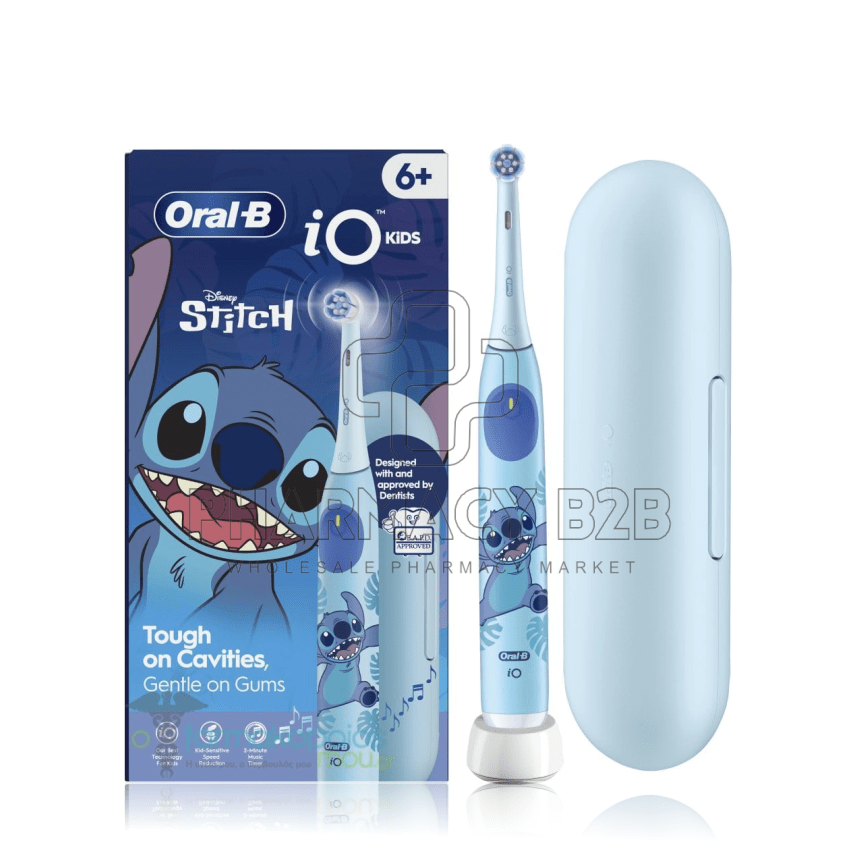 ORAL-B iO Disney Stitch Επαναφορτιζόμενη Ηλεκτρική Οδοντόβουρτσα, Κεφαλή Οδοντόβουρτσας & Θήκη Ταξιδίου από 6+ ετών