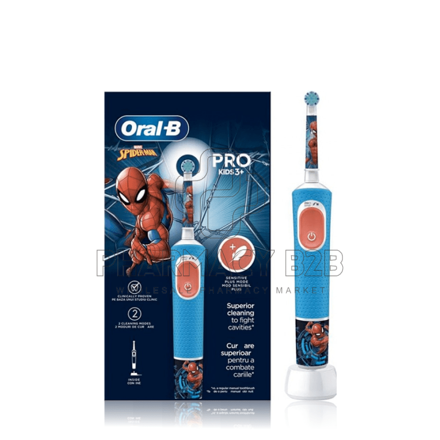 ORAL-B Pro Kids Spiderman Ηλεκτρική Οδοντόβουρτσα για Παιδιά 3+ 