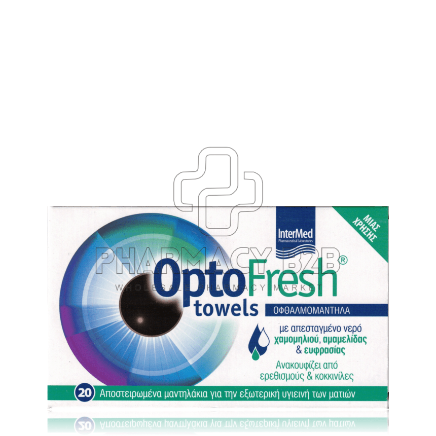 Optofresh Towels Αποστειρωμένα Μαντηλάκια x20τμχ