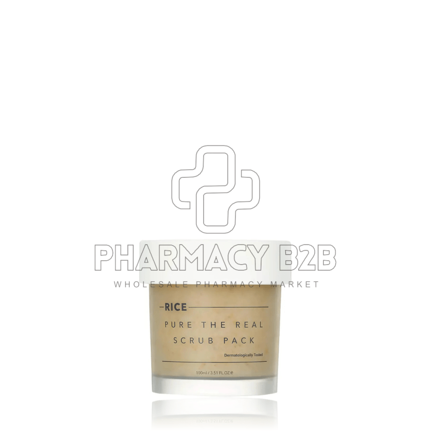 THANK YOU FARMER Rice Pure The Real Scrub Pack & Μάσκα Προσώπου 100ml