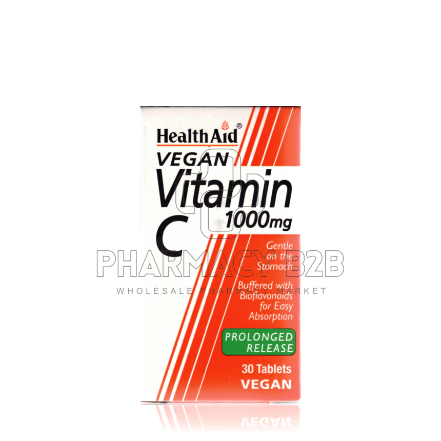 HEALTH AID Vegan Vitamin C 1000mg x30 tabs