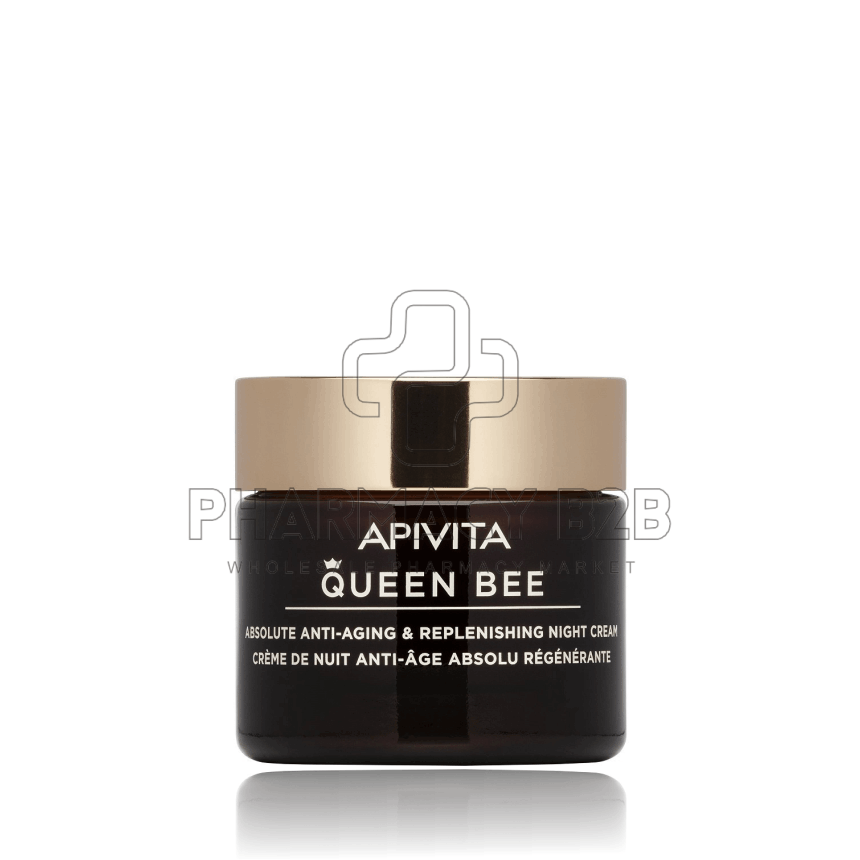 APIVITA Queen Bee Absolute Anti-Aging & Replenishing Night Cream Κρέμα Νύχτας Απόλυτης Αντιγήρανσης & Εντατικής Θρέψης 50ml