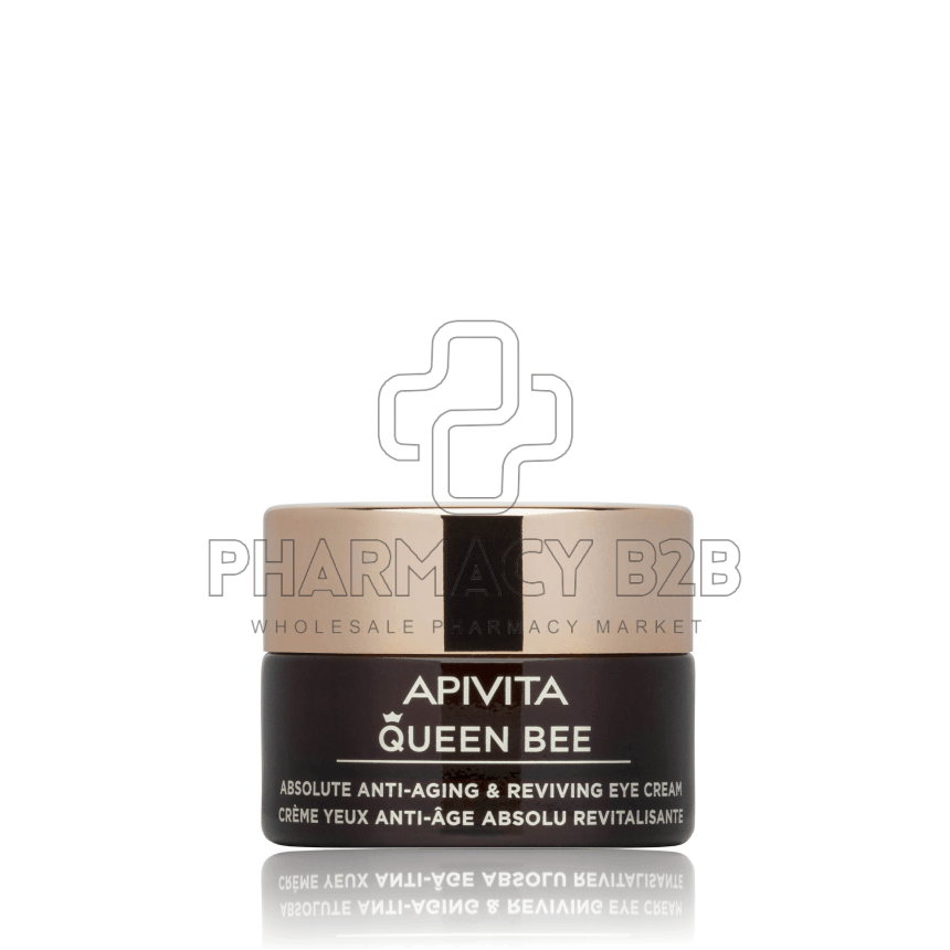 APIVITA Queen Bee Absolute Anti-Aging & Reviving Eye Cream Κρέμα Ματιών Απόλυτης Αντιγήρανσης & Αναζωογόνησης 15ml