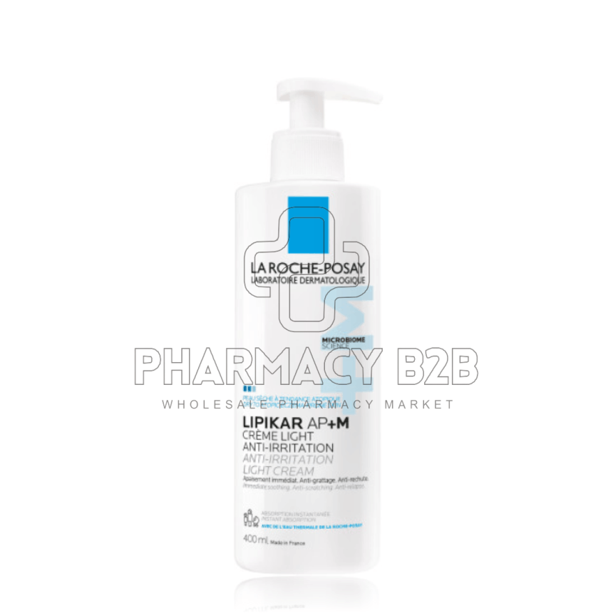 LA ROCHE-POSAY Lipikar AP+M Light Cream Ελαφριά Μαλακτική Κρέμα για Ξηρό Δέρμα με Τάση Ατοπίας 400ml