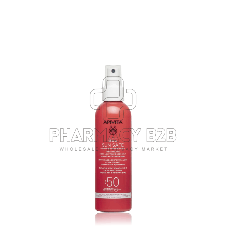 APIVITA Bee Sun Safe Hydra Melting Ultra Light Face & Body Spray SPF50 Ενυδατικό Αντιηλιακό Προσώπου & Σώματος 200ml APIVITA Bee Sun Safe Hydra Melting Ultra Light Face & Body Spray SPF50 Ενυδατικό Αντιηλιακό Προσώπου & Σώματος 200ml