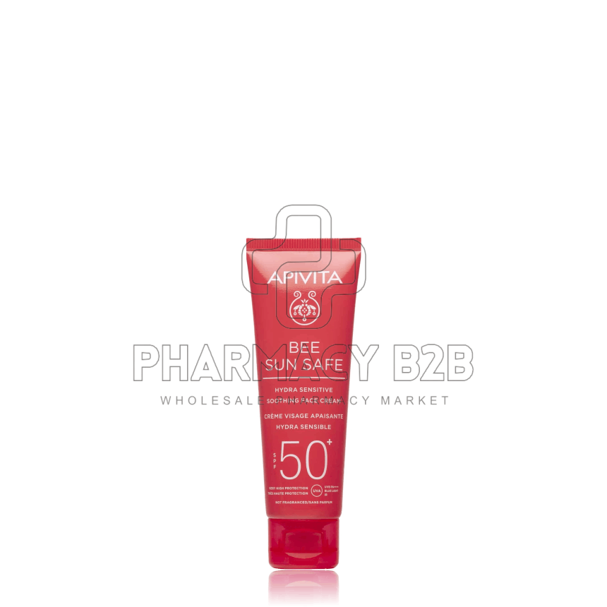 APIVITA Bee Sun Safe Καταπραϋντική Κρέμα Προσώπου για Ευαίσθητες Επιδερμίδες SPF50+ 50ml
