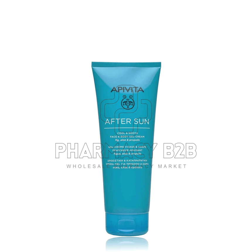 APIVITA After Sun Δροσιστική & Καταπραϋντική Κρέμα Gel για Πρόσωπο & Σώμα 200ml
