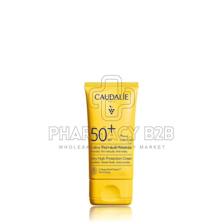 CAUDALIE Very High Protection Cream Αντηλιακή Κρέμα Προσώπου SPF50+ 50ml