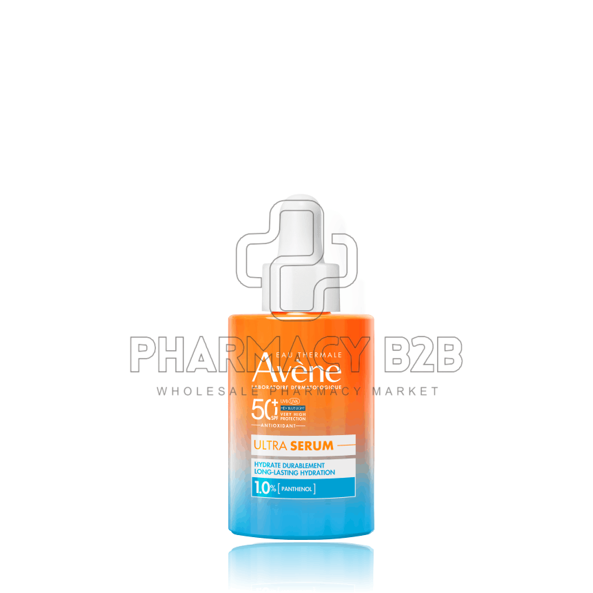 AVENE Ultra Serum Long-Lasting Hydration SPF50+ Αντηλιακός Ορός Προσώπου Για Ενυδάτωση Μακράς Διάρκειας 30ml