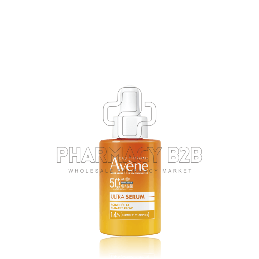 AVENE Ultra Serum Illuminating SPF50+ Αντηλιακός Ορός Προσώπου για Λάμψη 30ml