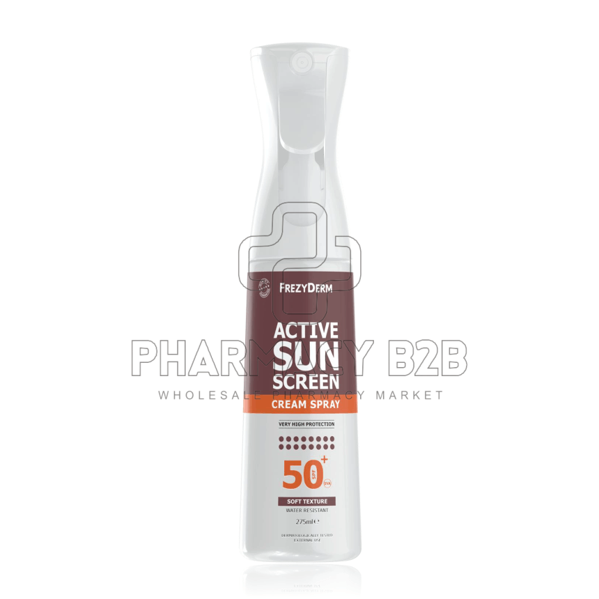 FREZYDERM ACTIVE SUNSCREEN Cream Spray Πολύ Υψηλής Προστασίας  SPF50+ σε Μορφή Απαλής Κρέμας 275ml
