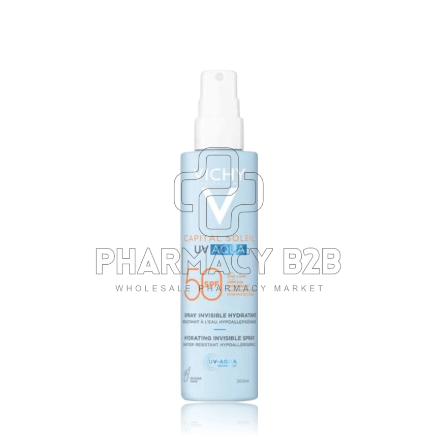 VICHY Capital Soleil UV Aqua Αντηλιακό Σπρέι Σώματος SPF50 200ml