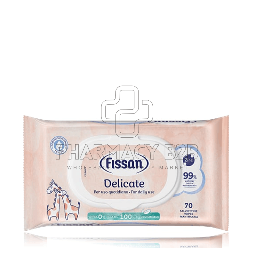FISSAN Delicate Wipes Υγρά Μωρομάντηλα x70τεμ