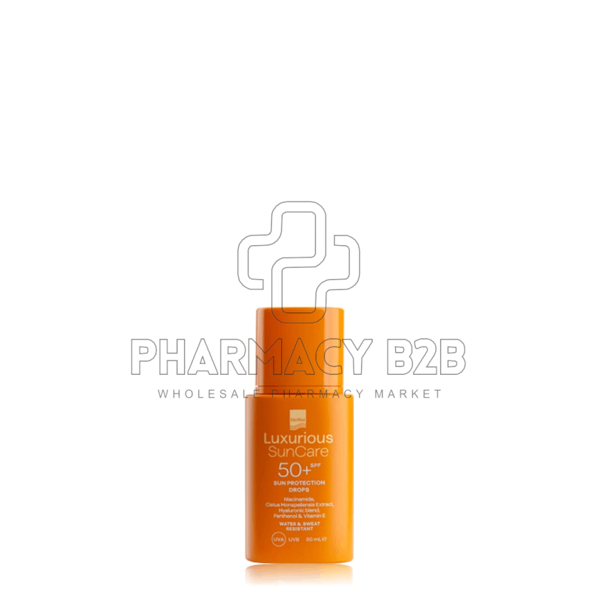INTERMED Luxurious SunCare Sun Protection Drops Αντηλιακό Γαλάκτωμα Προσώπου SPF 50+ 30ml