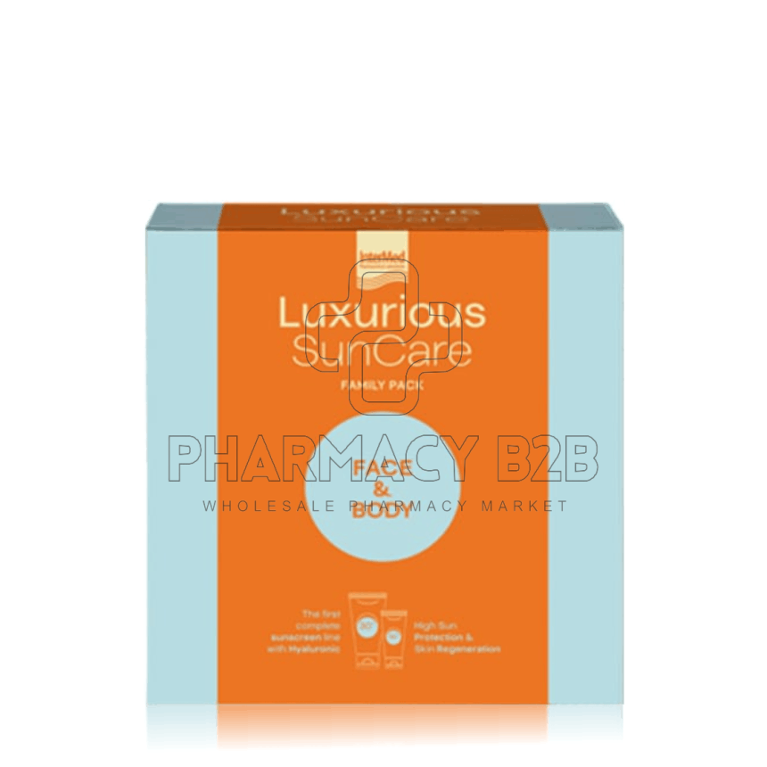 INTERMED Luxurious SunCare Face & Body Family Pack με High Protection Face Cream SPF50 75ml & Sun Protection Body Cream SPF30 200ml