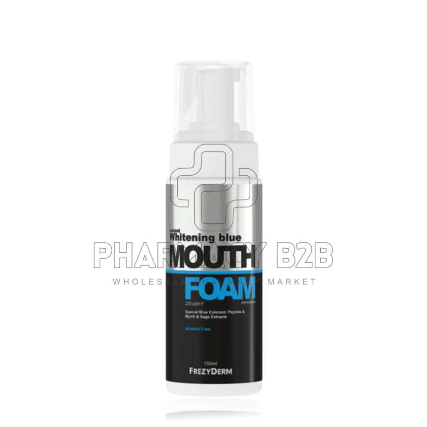 FREZYDERM Instant Whitening Blue Mouthfoam Στοματικός Αφρός Άμεσης Λεύκανσης 150ml