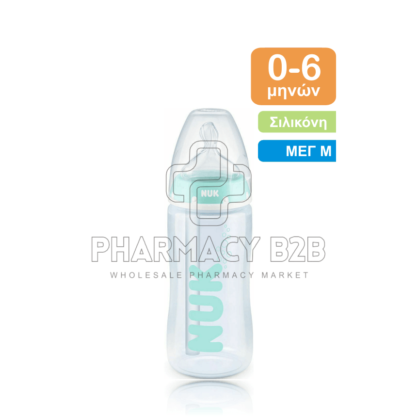 NUK Anti-Colic Professional Πλαστικό Μπιμπερό Κατά των Κολικών με Θηλή Σιλικόνης 0-6m 300ml