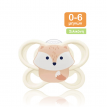 NUK Perfect Match Air Πιπίλα Σιλικόνης 0-6m με Θήκη - Αλεπού