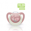 NUK First Choice Night Πιπίλα Σιλικόνης με Θήκη 18-36m - Λαγουδάκι