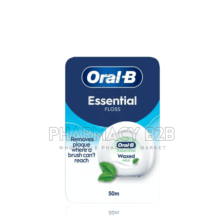 ORAL-B Essential Floss Κηρωμένο Οδοντικό Νήμα με Γεύση Μέντας 50m