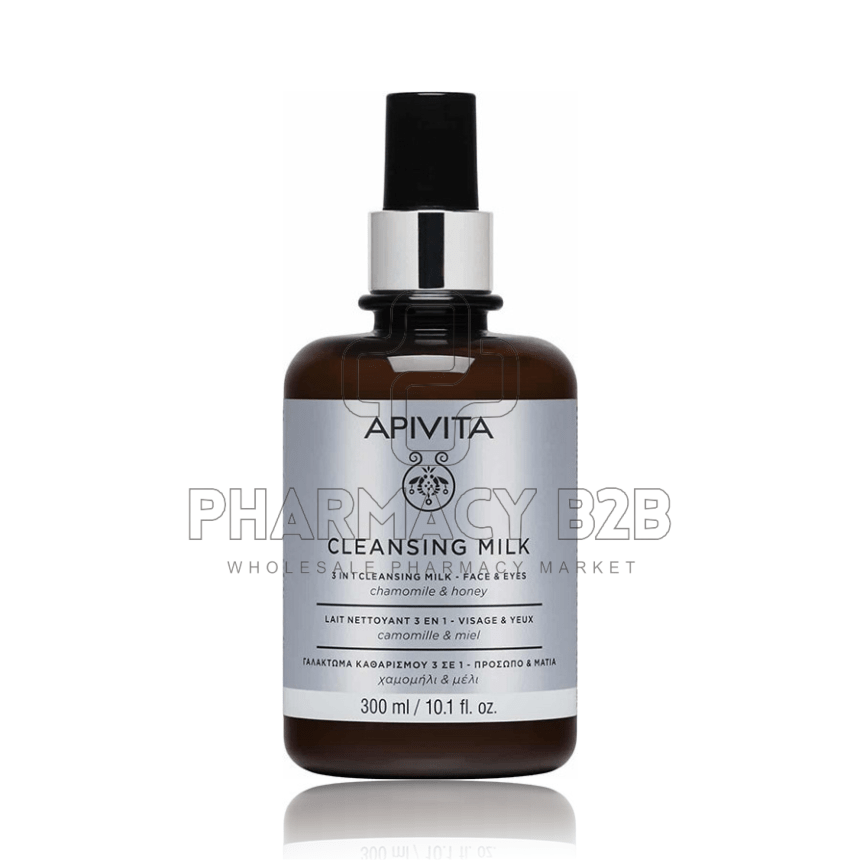 APIVITA Cleansing 3 σε 1 Γαλάκτωμα Καθαρισμού με Χαμομήλι και Μέλι LIMITED EDITION 300ml
