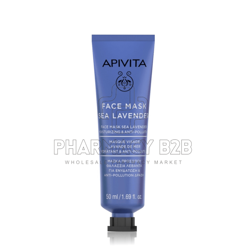 APIVITA Face Mask Μάσκα Ενυδάτωσης Προσώπου με Θαλάσσια Λεβάντα 50ml