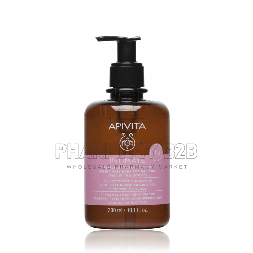 APIVITA Intimate Care Daily - Απαλό Gel Καθαρισμού για την Ευαίσθητη Περιοχή με Χαμομήλι & Πρόπολη PROMO 300ml