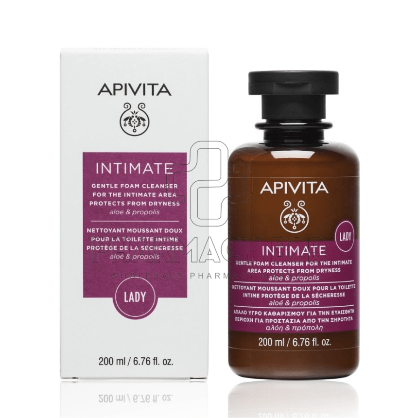 APIVITA Intimate Care Lady - Απαλό Υγρό Καθαρισμού για την Ευαίσθητη Περιοχή με Αλόη & Πρόπολη 200ml