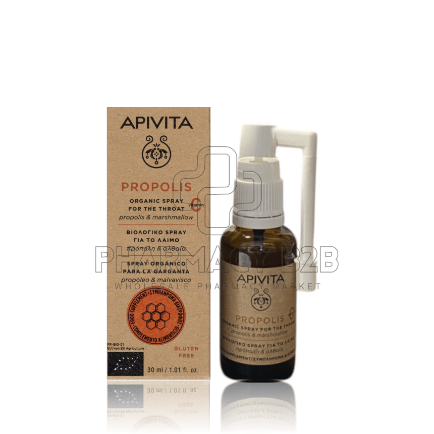 APIVITA Propolis Βιολογικό Spray για το Λαιμό με Πρόπολη & Αλθαία 30ml