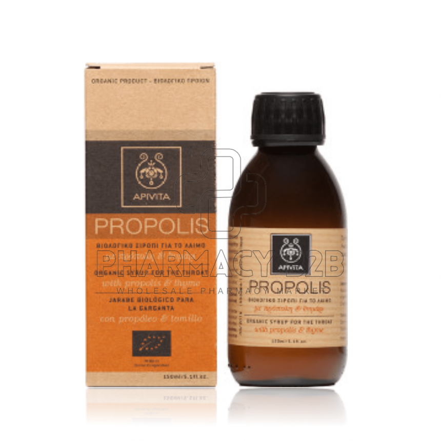 APIVITA Propolis Βιολογικό Σιρόπι για το Λαιμό με Πρόπολη & Θυμάρι 150ml