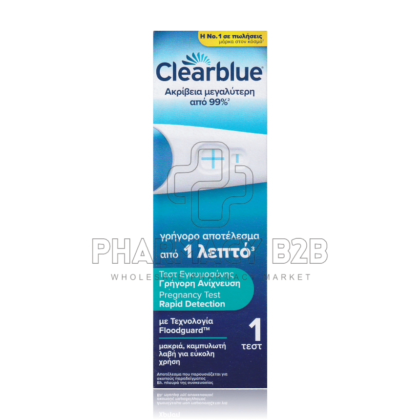 CLEAR BLUE PLUS+ Τεστ Εγκυμοσύνης 1 τμχ