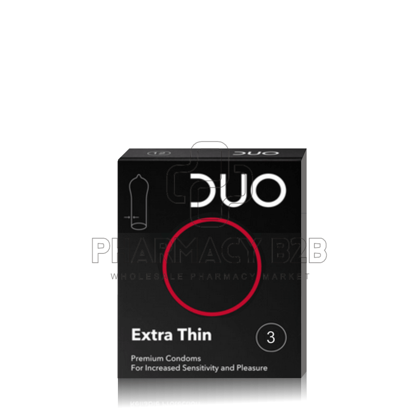 DUO Extra Thin Προφυλακτικά Πολύ Λεπτά 3τμχ