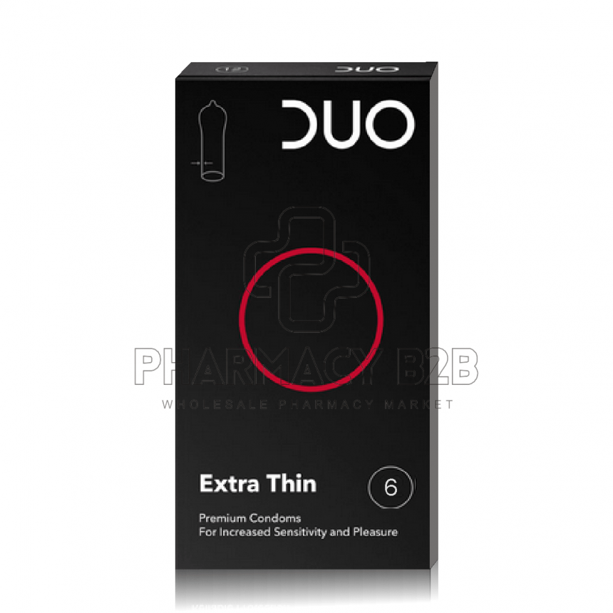 DUO Extra Thin Προφυλακτικά Πολύ Λεπτά 6τμχ