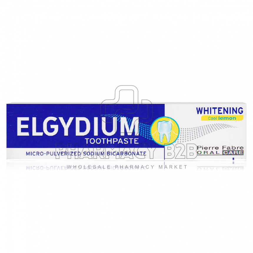 ELGYDIUM WHITENING Cool lemon λευκαντική οδοντόκρεμα με γεύση λεμόνι 75ml