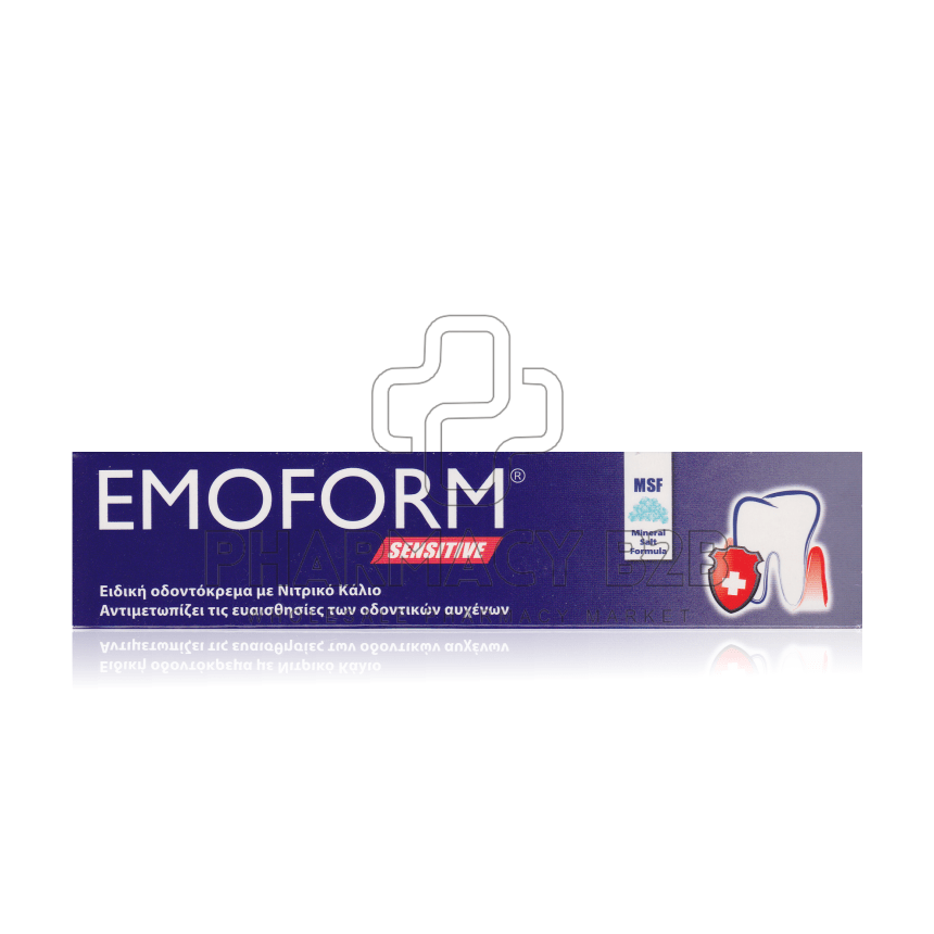 EMOFORM SENSITIVE οδοντόκρεμα με νιτρικό κάλιο για ευαίσθητα δόντια 50ml