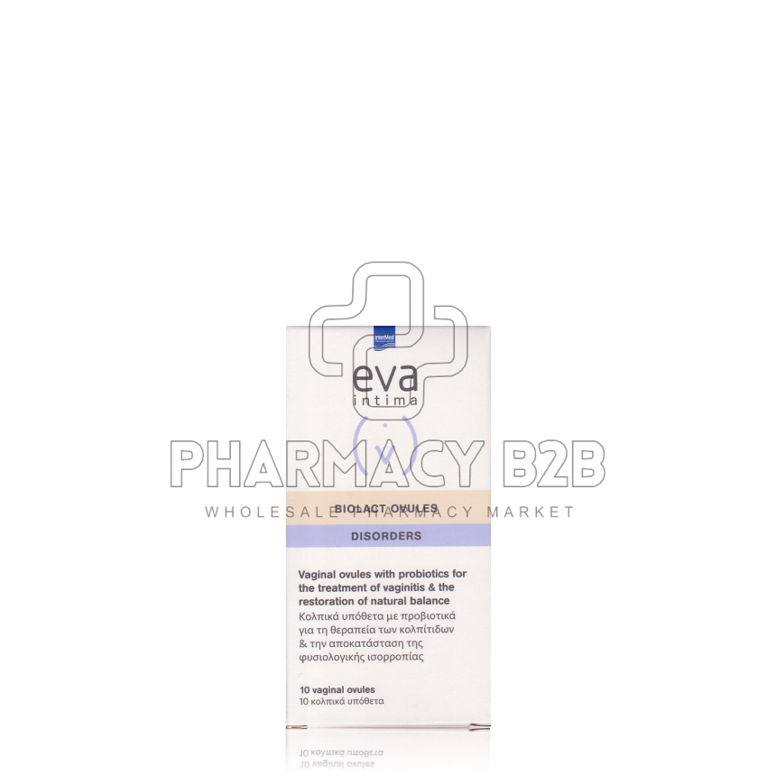 INTERMED EVA BIOLACT Προβιοτικά σε Κολπικά Υπόθετα 10 Κολπικά Υπόθετα