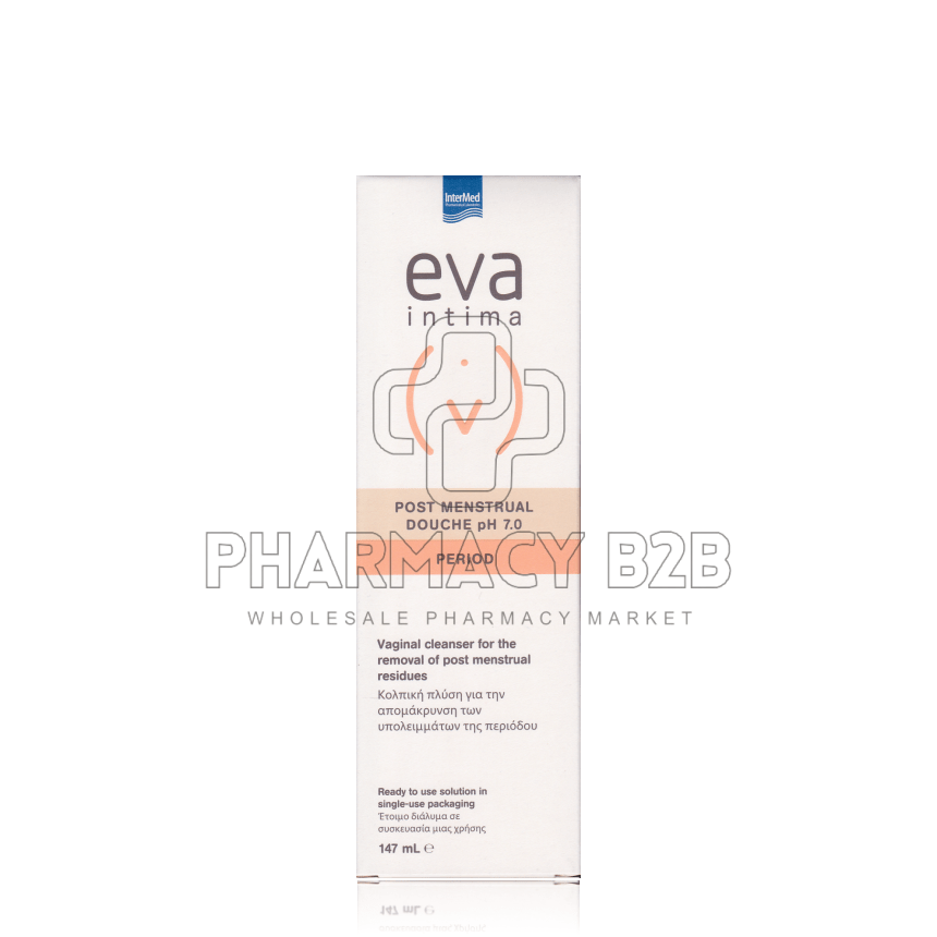 INTERMED EVA DOUCHE Post-Menstrual Κολπική Πλύση με Χλωριούχο Νάτριο 147ml