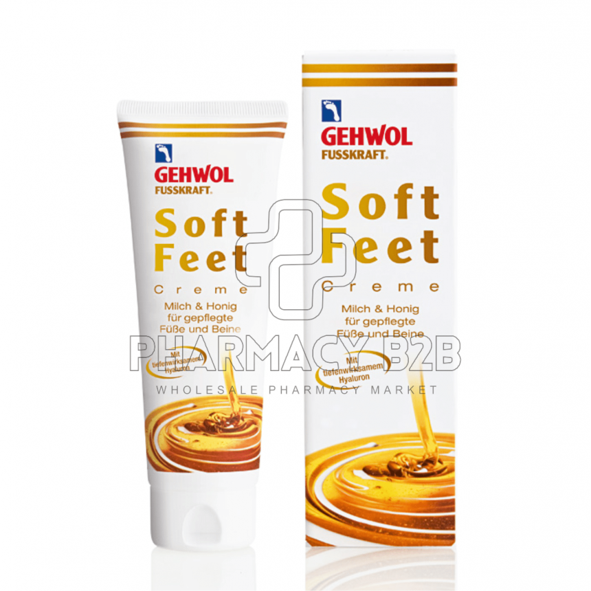 GEHWOL Fusskraft Soft Feet Cream με Μέλι & Γάλα 125ml