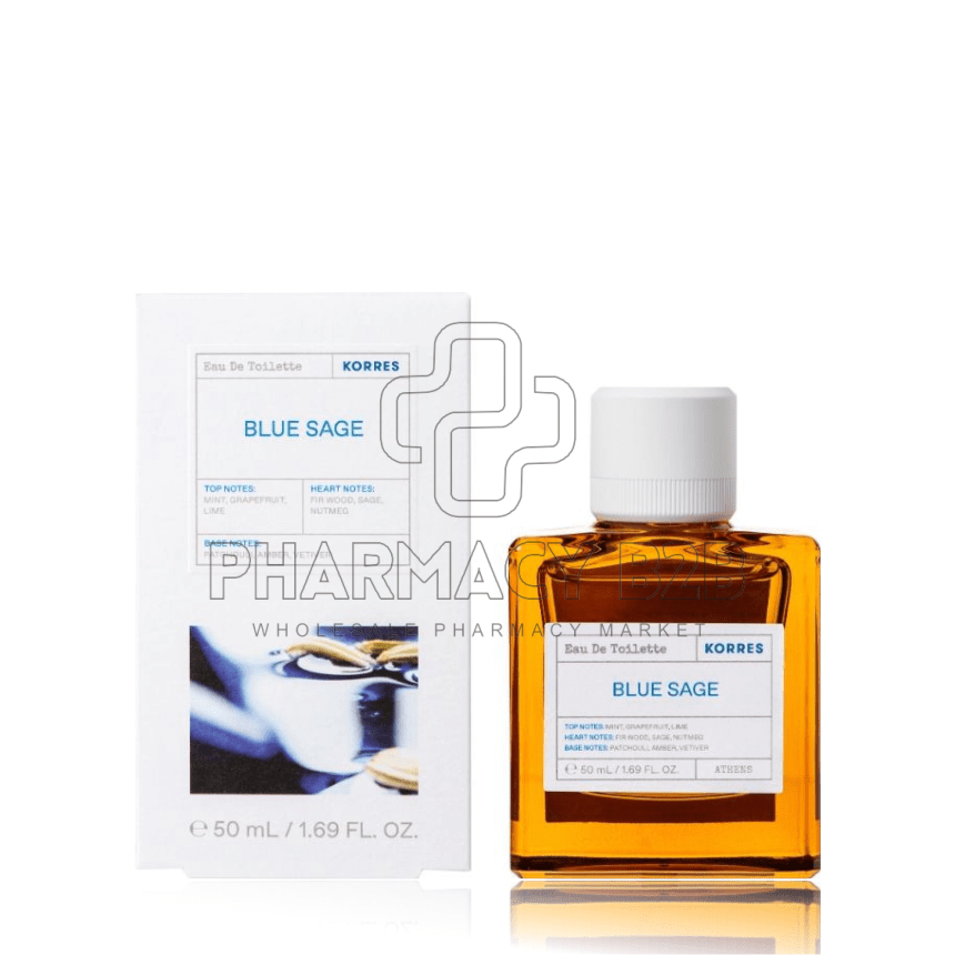 KORRES Eau De Toilette Blue Sage Ανδρικό Άρωμα 50ml