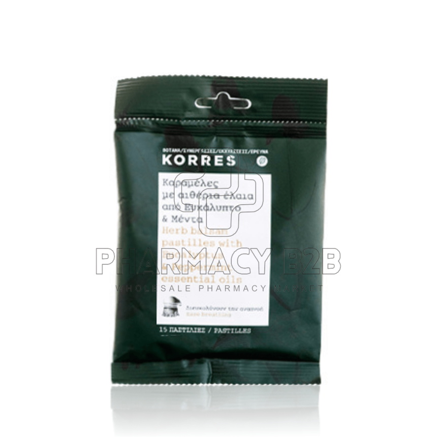 KORRES ΚΑΡΑΜΕΛΕΣ ΕΥΚΑΛΥΠΤΟΣ 15τμχ *