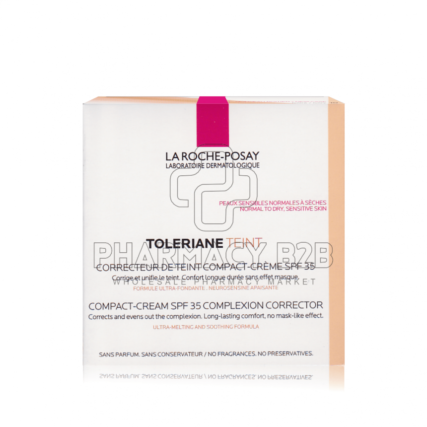 LA ROCHE-POSAY Toleriane Teint Compact Make-up για Ξηρή Επιδερμίδα 13 Beige Clair 9g